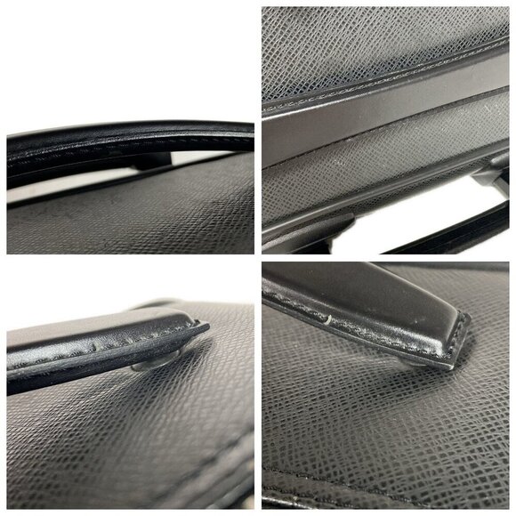 Auth LOUIS VUITTON Pegase 50 M23272 Ardoise Taiga Suitcase Leather 540-083024 - Picture 7 of 14